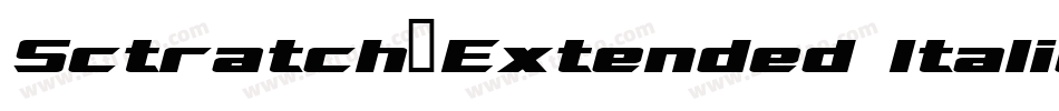 Sctratch-Extended Italic字体转换